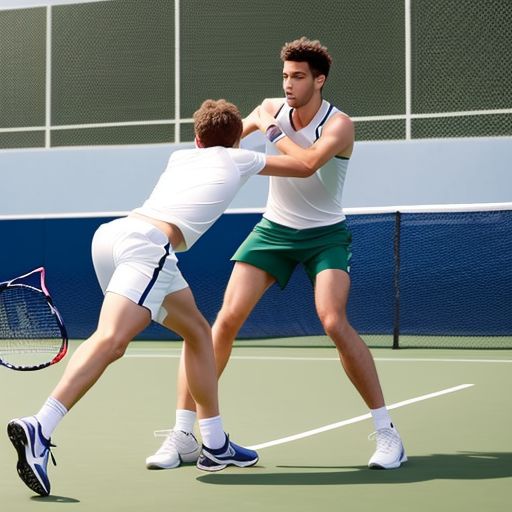 网球比赛中选手的拼搏与坚持