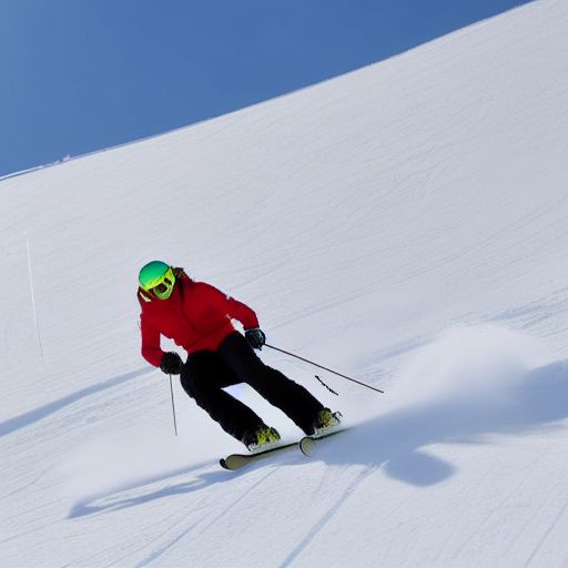 激情滑雪场上的挑战：陡坡滑雪